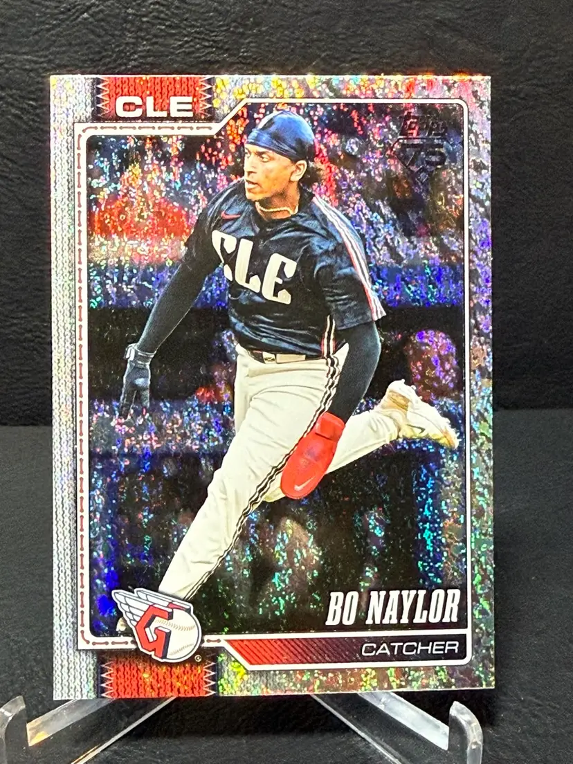 BO NAYLOR 2026 Topps Series 1 #188 Sandglitter Cleveland Guardians Insert