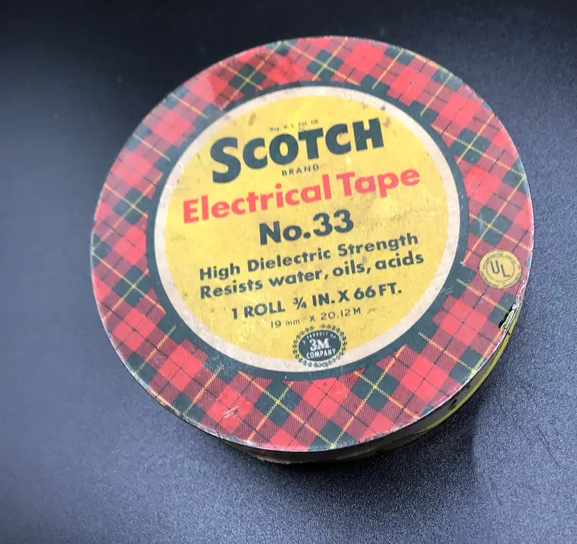 Vintage Scotch electrical tape tin decor Advertising