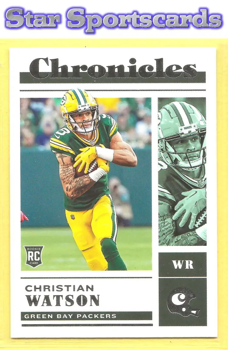 2022 Panini Chronicles #39 Christian Watson RC Green Bay Packers Rookie