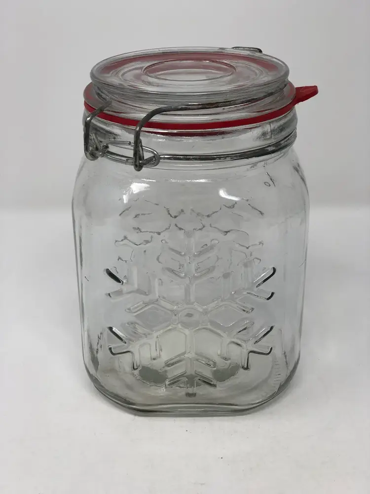 Snowflake Kitchen Jar by Anchor Hocking