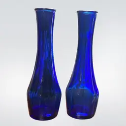 Cobalt Blue Vases (2)