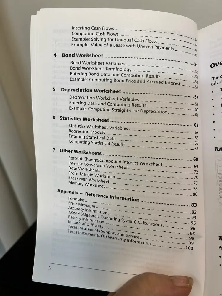 BA II Plus Calculator Manual Texas Instruments