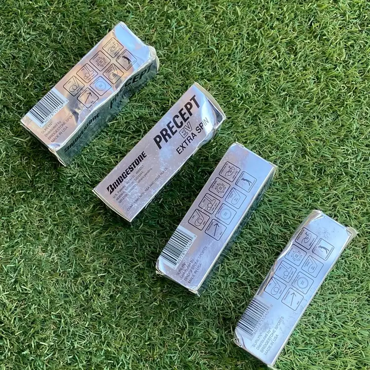 Golf Balls Bridgestone Precept EV Lot Of 4 Sleeves X 3 Balls • 12 Balls