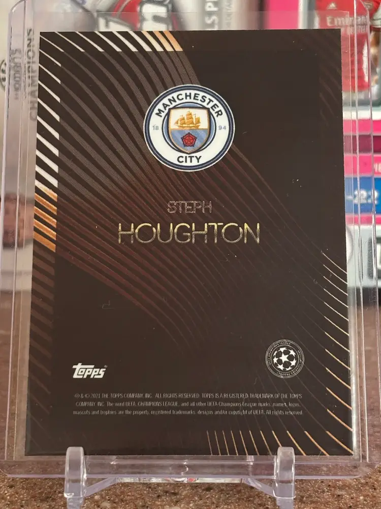 Steph Houghton 2021 Topps On Demand Knockout Orange /5 Rookie RC Man City England