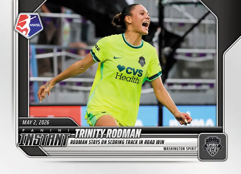 Trinity Rodman Soccer Card - Only 73 Made! 2026 Panini Instant NWSL - Washington Spirit