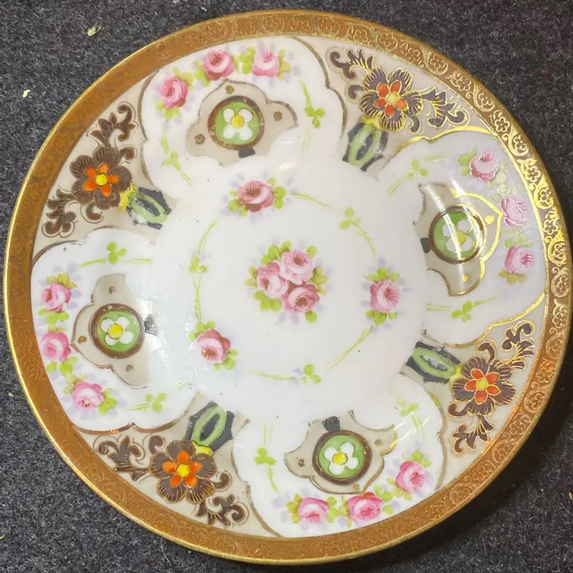 Hand Painted Nippon Saucer
