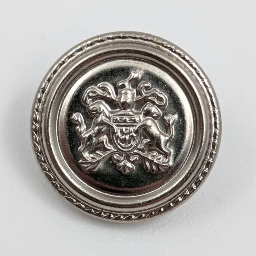 Buttons Vintage Coat of Arms Lions Shield Set of 8