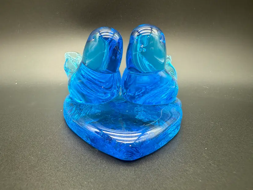 Blue Bird Bluebird of Happiness signed by Leo Ward 2000 Terra Studios