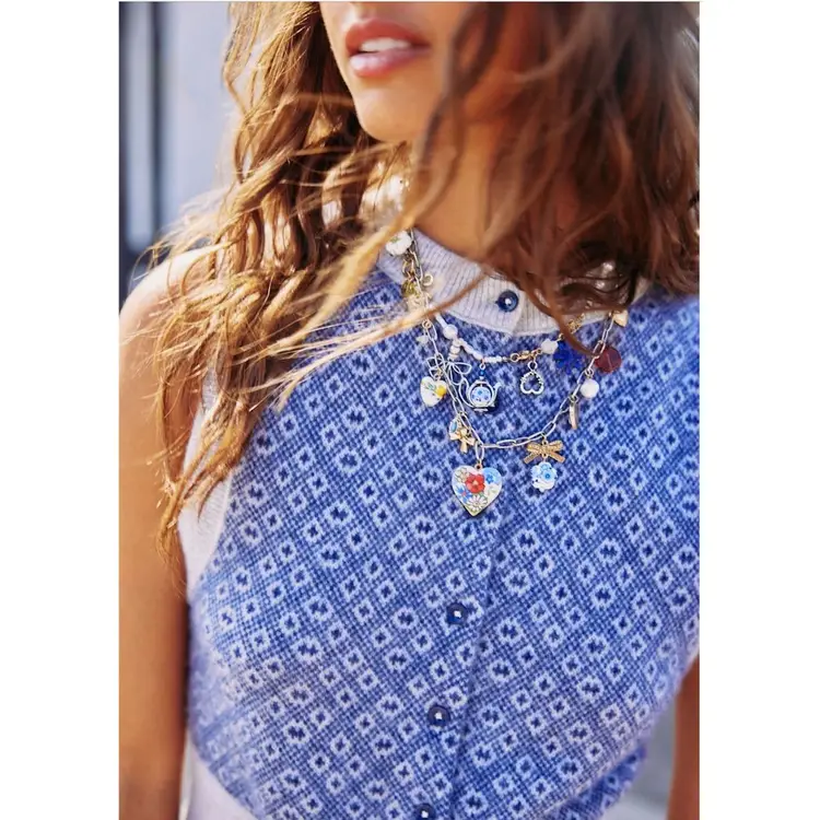 NWT FREE PEOPLE MAXAMILLION CHARM NECKLACE | COQUETTE CANDY