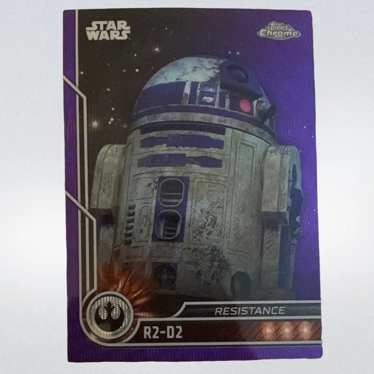 2023 Topps Chrome Star Wars R2-D2 Purple Wave