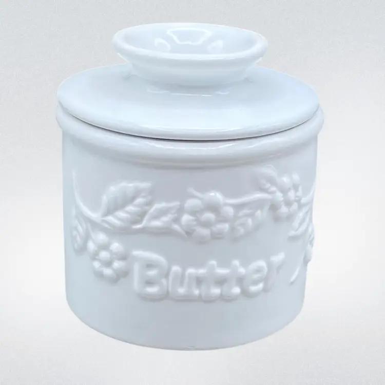 Vintage L Tremaine Butter Bell Keeper Stoneware Cottage 1997