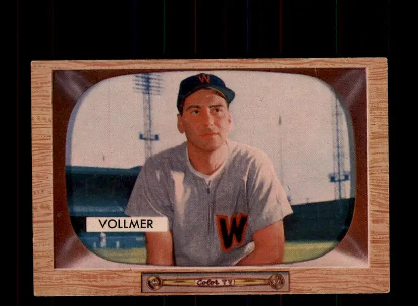 1955 Bowman #13 Clyde Vollmer - (pk-tl3) - Washington Senators
