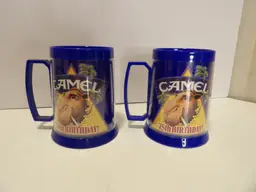 +* Vintage 1988 Camel Cigarettes 75th Anniversary Mug Lot of 2 Thermo Serv