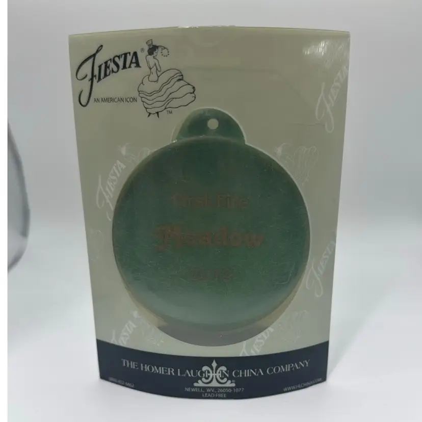 Fiesta Fiestaware First Fire Christmas Ornament Meadow 2019 Limited