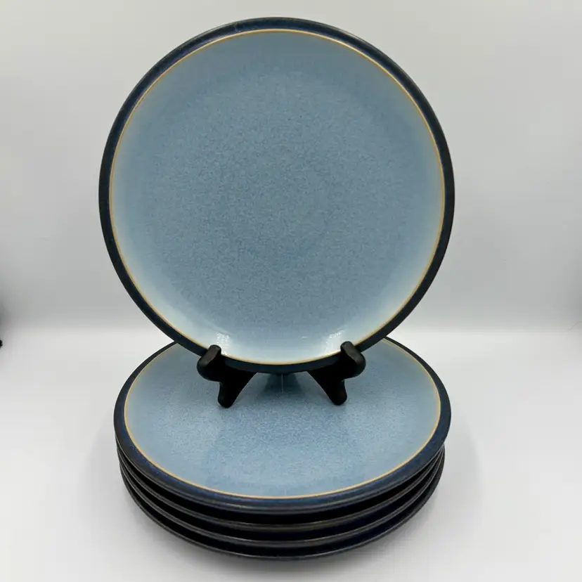 Denby Blue Jetty 8-7/8” Salad Dessert Plate Stoneware England