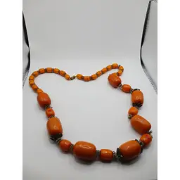 Carnelian and Silver Necklace