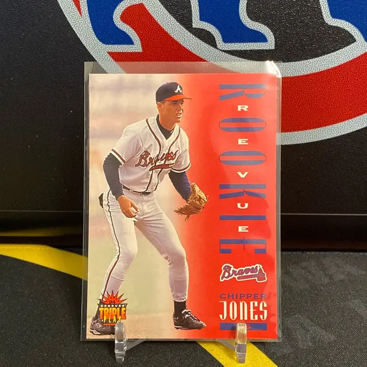 1994 Donruss Triple Play Rookie Revue Chipper Jones Atlanta Braves