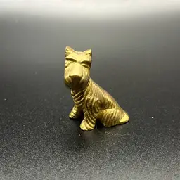 Miniature Brass Scottish Terrier Scottie