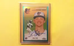 2023 Topps Chrome Platinum Kyle Stowers Rookie #CPA-KS Aqua Auto 94/150 SP RC