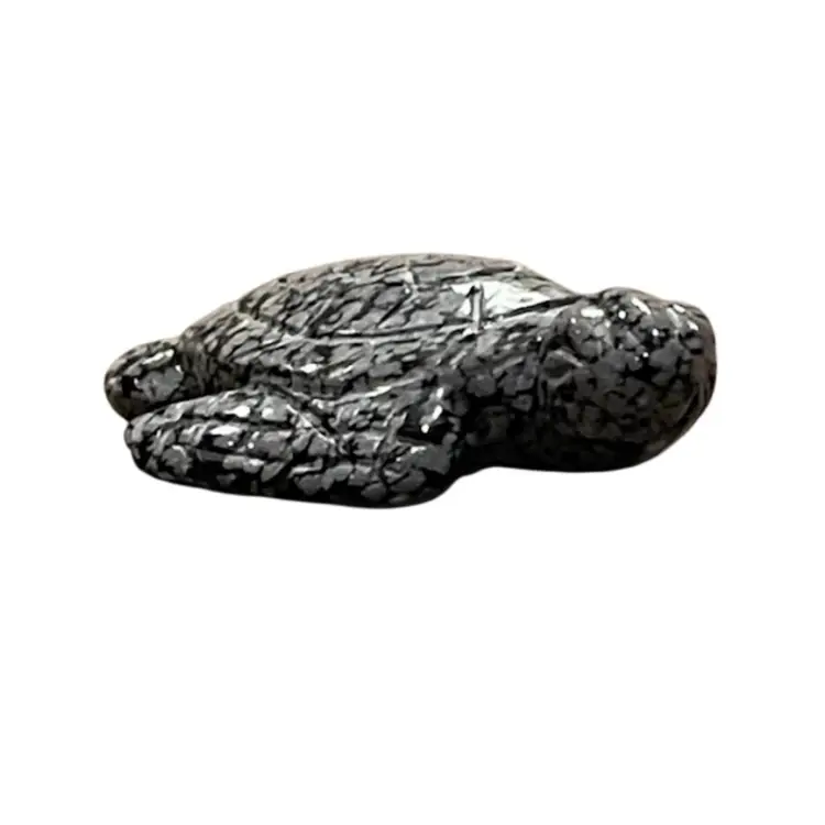 Miniature Carved Stone Sea Turtle Figurine Ocean Beach Marine Life