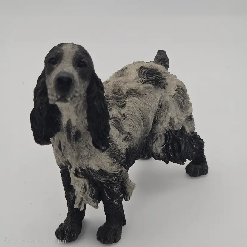 Blue Roan Spaniel Figurine 2003 5" Long by 4" Tall