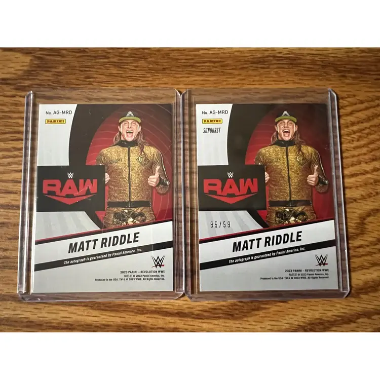 Matt Riddle Base And Sunburst Auto /99