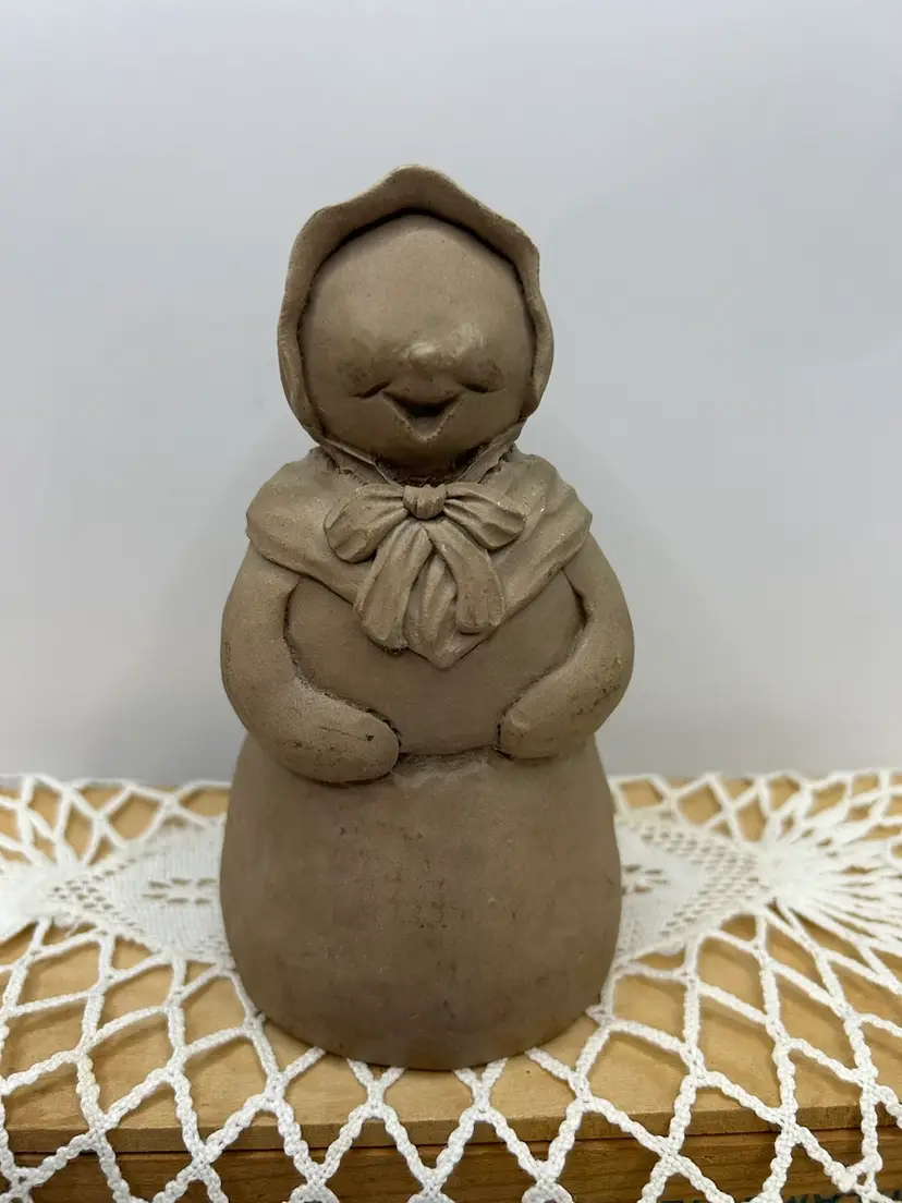 Early Jim Shore Unpainted No Eyes Woman Signed JS 90