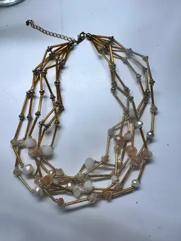 Vintage Tube Bead Necklace