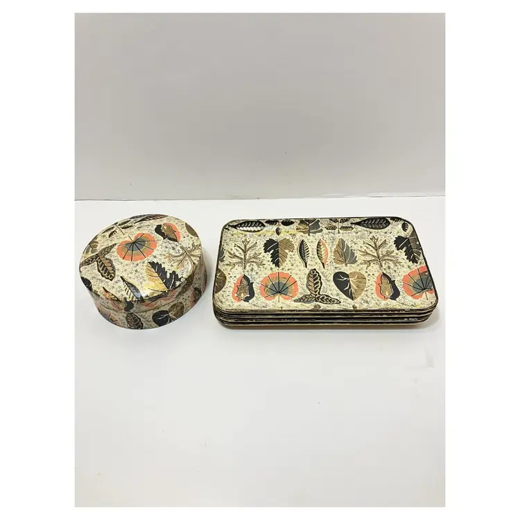 Japan Highmount Quality alcohol proof coasters with round box and four trays