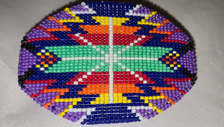Handmade Beaded Hair Barrette