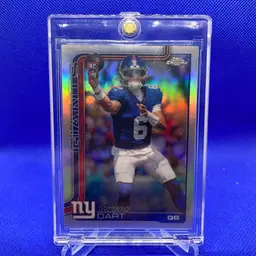 2025-26 Topps Chrome Football Jaxon Dart Refractor RC New York Giants