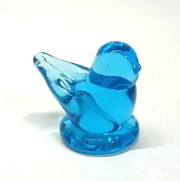 2001 Ron Ray Glass Bluebird of Happiness Figurine Sunny Day Bluebird 🐦