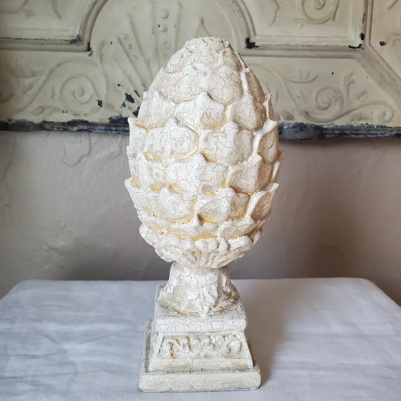 Plaster Pinecone Artichoke Finial