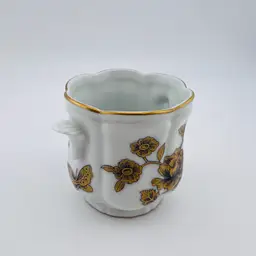 Vintage Estée Lauder Ice Palace Porcelain Collection Cachepot Mini Planter 2.75”