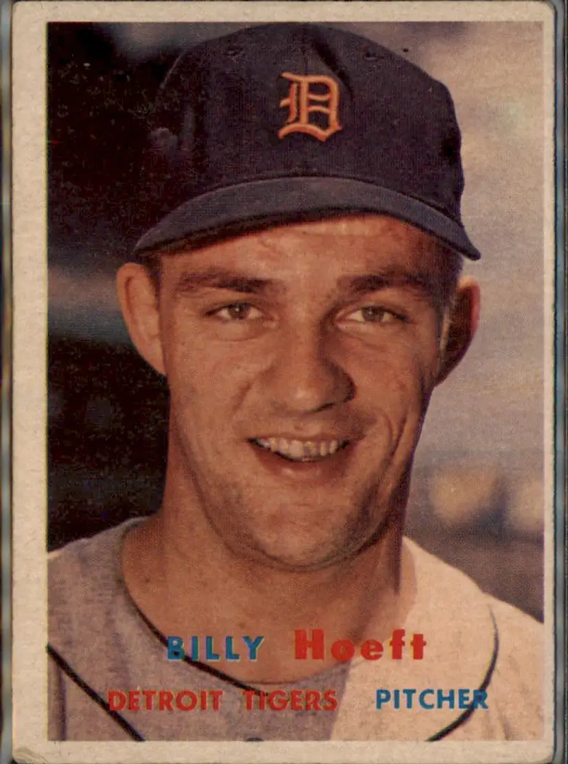 1957 Topps #60 Billy Hoeft - ( pk1 ) - Detroit Tigers