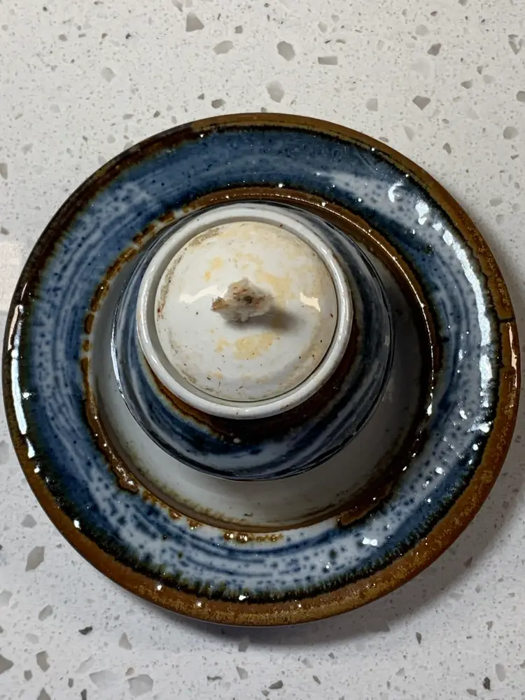 Art Pottery Oil Lamp