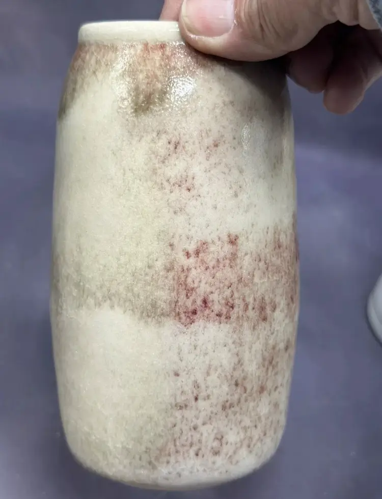 SALE Art Pottery Vase Stoneware Amazing Glaze Handmade Drip