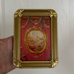 Vintage Loui Michel Cie Élysées Rectangular Gold Tabletop Frame