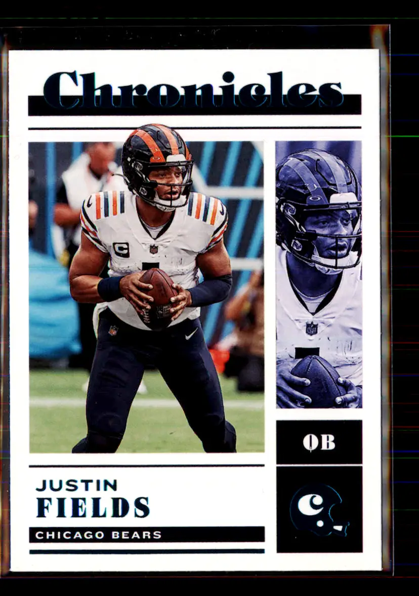 Justin Fields 2022 Panini Chronicles Teal #24 - (113) - Chicago Bears