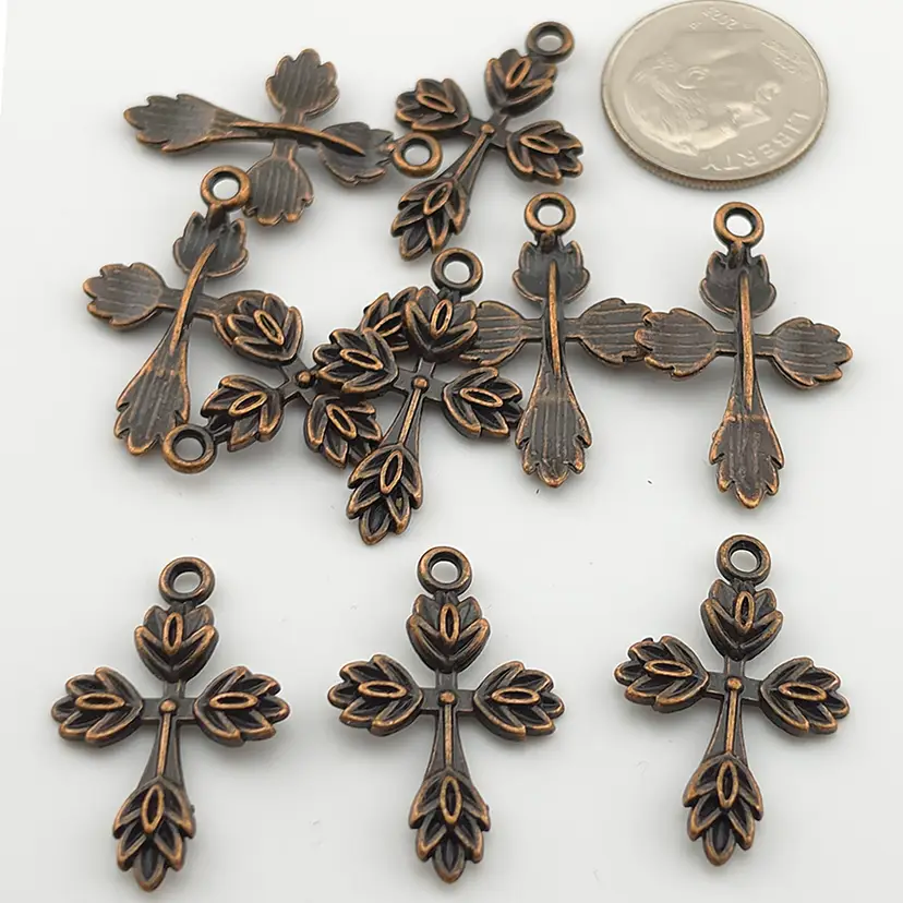 10pcs Cross Charms #CC112