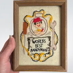 World’s Best Handyman Needlepoint