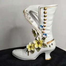 Norleans Ceramic Hand Painted Floral Boot