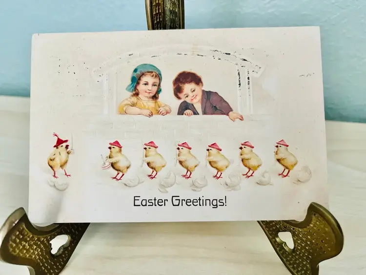 Antique Easter Greetings Postcard
