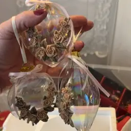 Trio Glass Vintage HofLoyd Ornaments