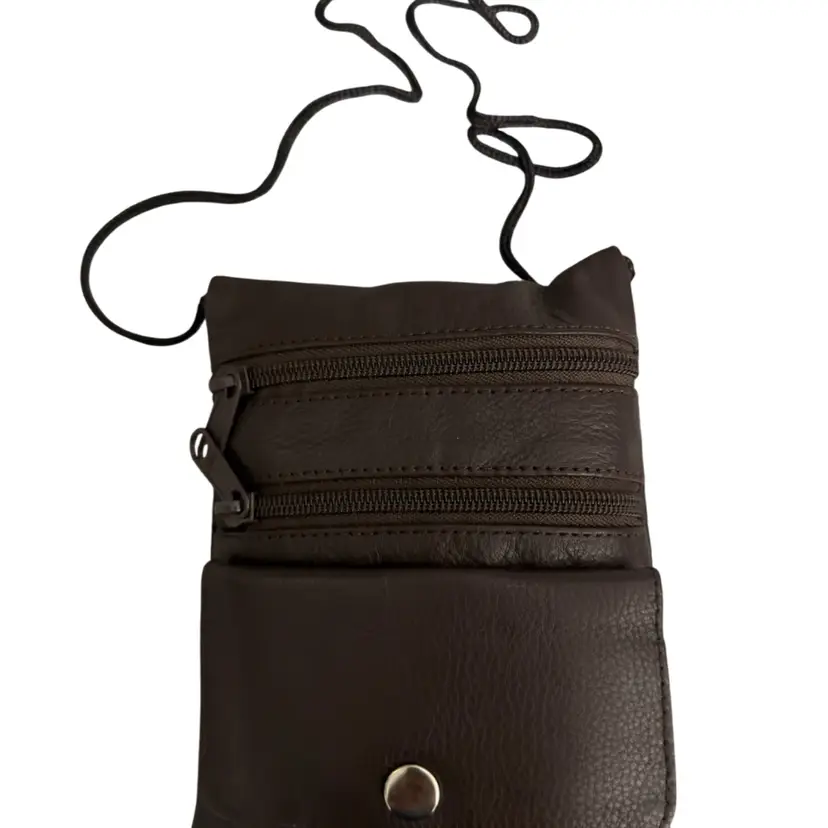 $40 Mini Women Leather Crossbody Brown