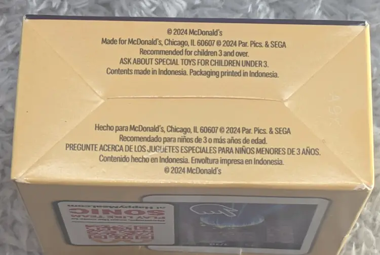 McDonald’s Sonic 3 Happy Meal Tails Roller Toys Lot of 3 Blue/Yellow 2024