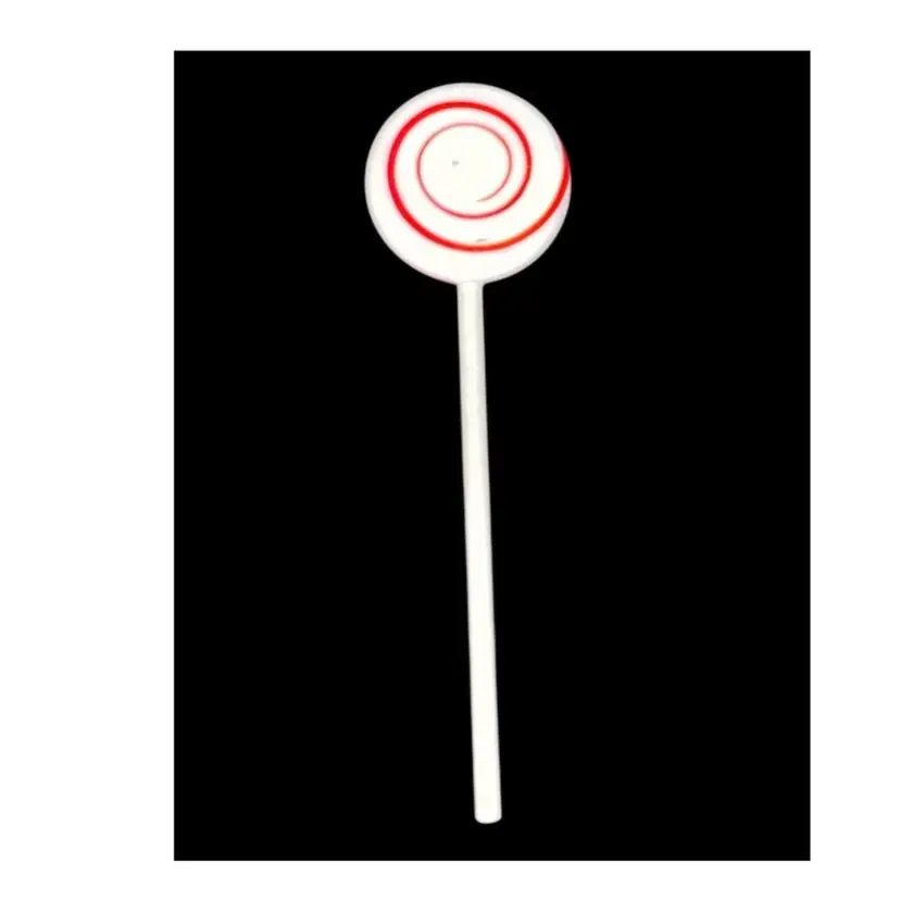 #07- Vintage 1980's /90's  Unknown Artist Art Glass Lollipop  As Pictured