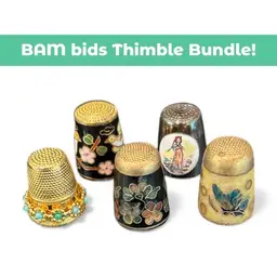 BAM Bids Vintage Thimble Bundle - 5 Thimbles