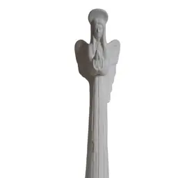 Tall Skinny Ceramic Bisque Angel 16.5” ready to paint or use as is Estate Find