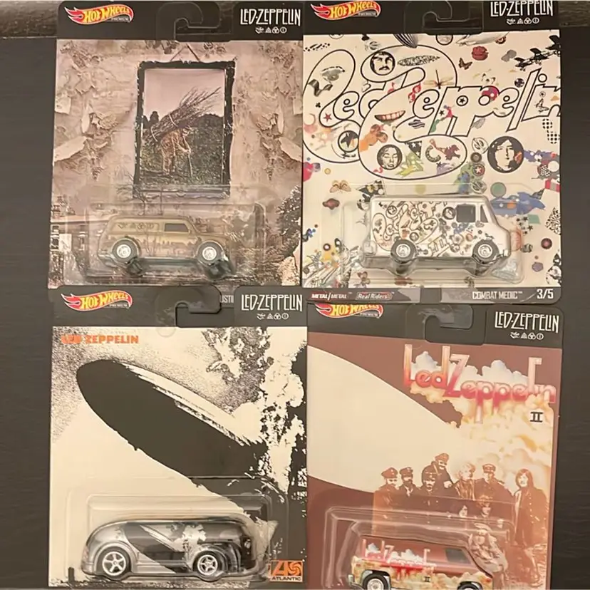 4 Car Lot-Hot Wheels Led Zeppelin 1-4